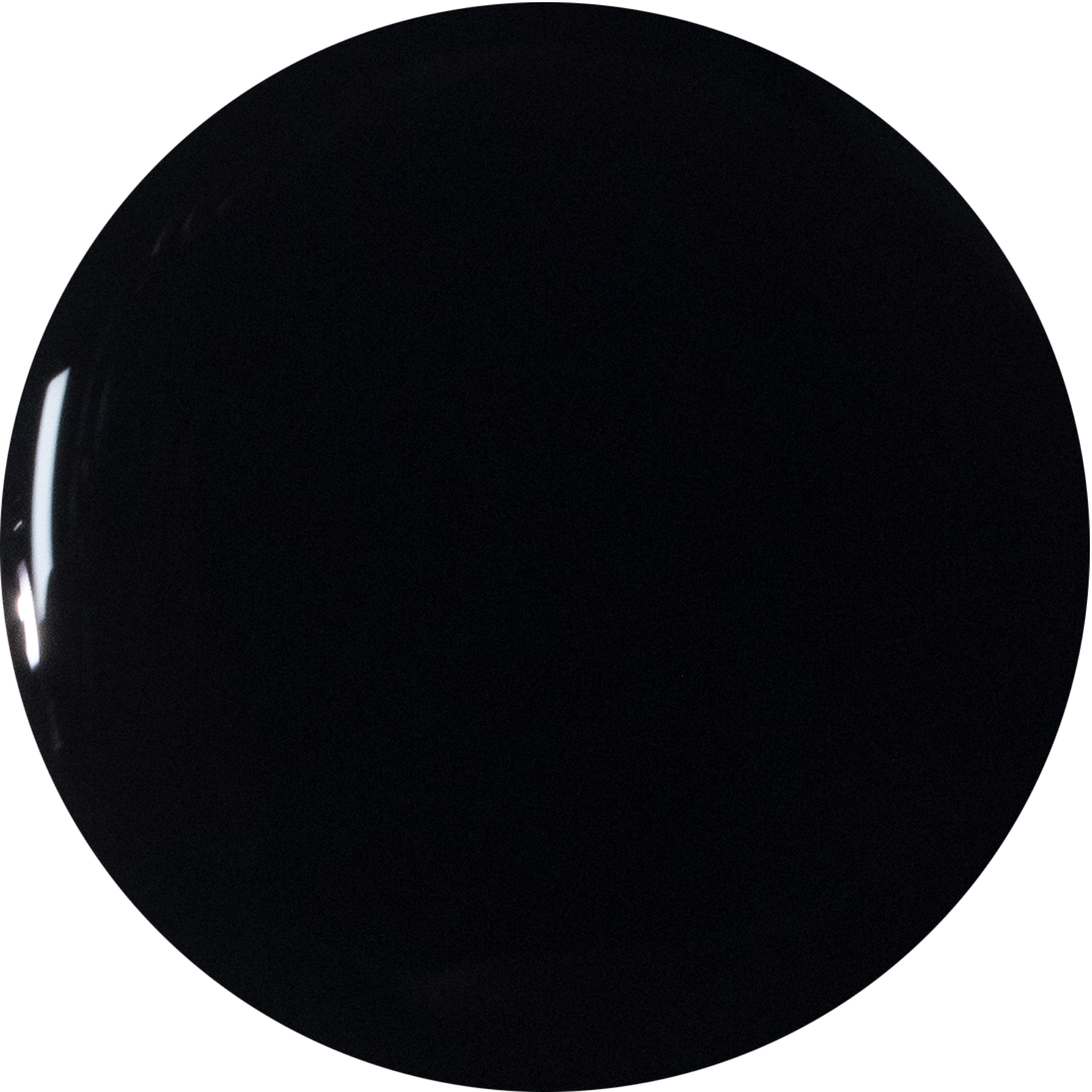 circle swatch of black nail polish